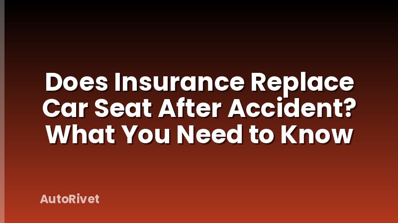 Does Insurance Replace Car Seat After Accident? What You Need to Know