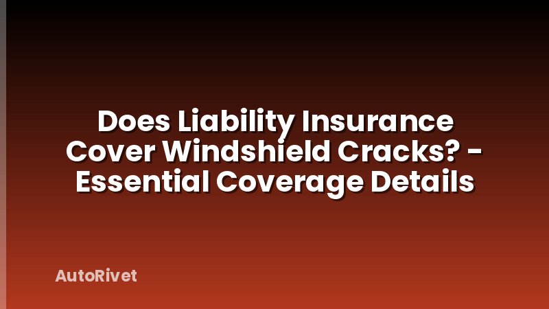 Does Liability Insurance Cover Windshield Cracks? - Essential Coverage Details