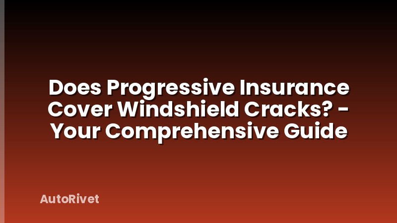 Does Progressive Insurance Cover Windshield Cracks? - Your Comprehensive Guide