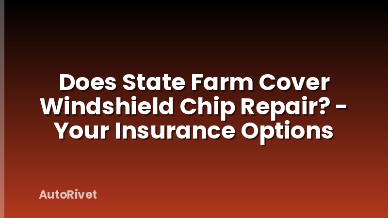 Does State Farm Cover Windshield Chip Repair? - Your Insurance Options