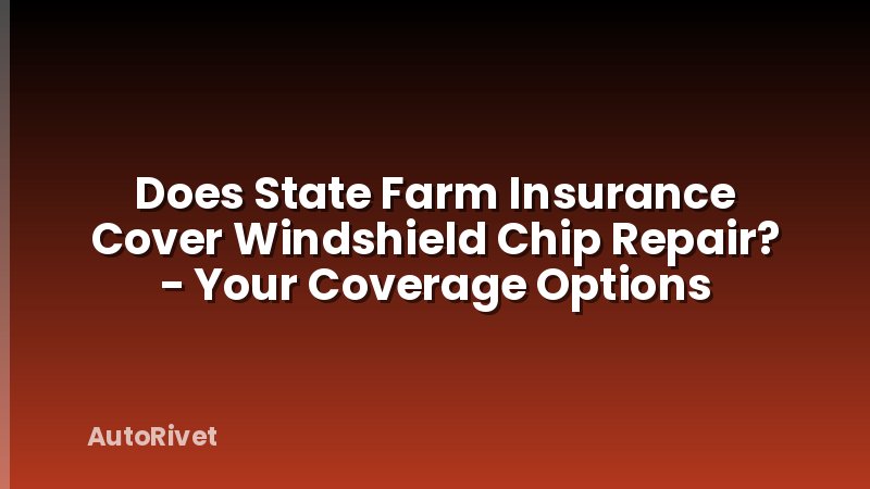 Does State Farm Insurance Cover Windshield Chip Repair? - Your Coverage Options