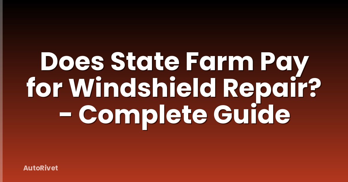 Does State Farm Pay for Windshield Repair? - Complete Guide