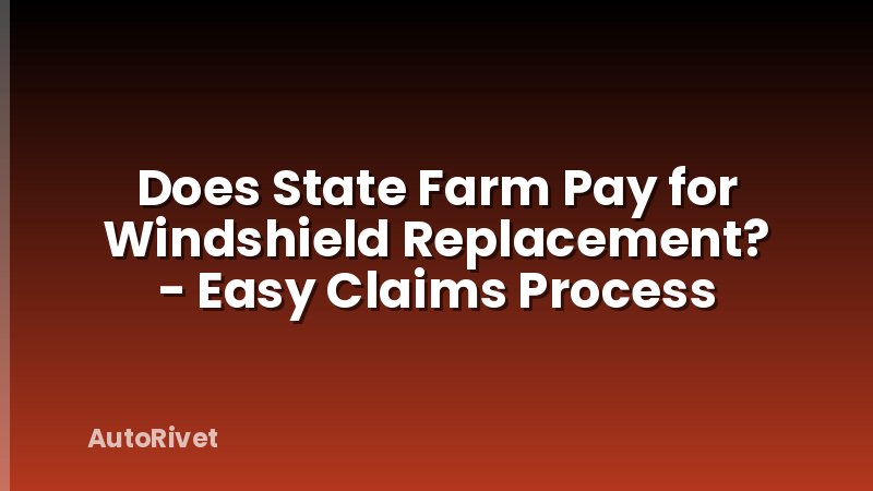 Does State Farm Pay for Windshield Replacement? - Easy Claims Process