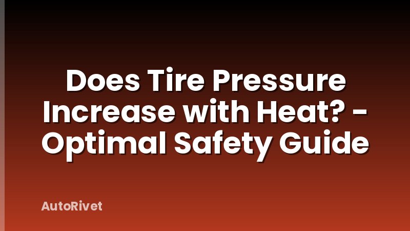 Does Tire Pressure Increase with Heat? - Optimal Safety Guide