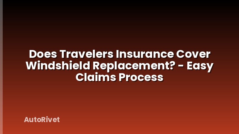 Does Travelers Insurance Cover Windshield Replacement? - Easy Claims Process