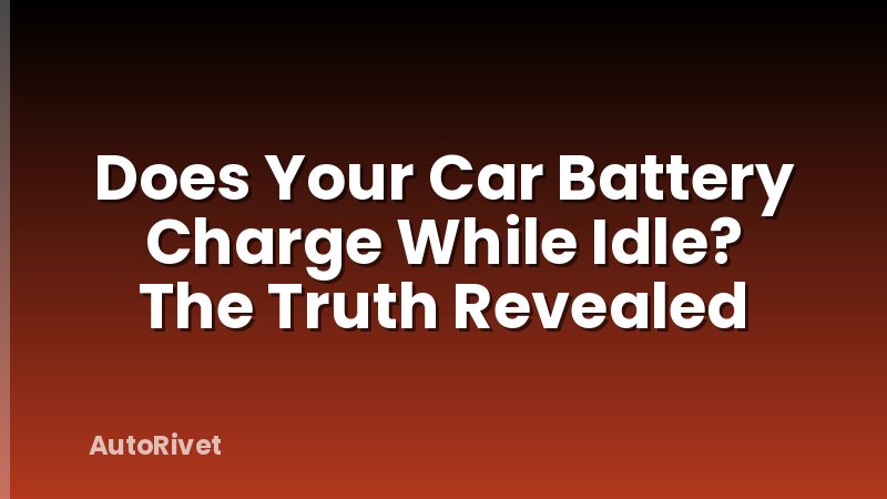 Does Your Car Battery Charge While Idle? The Truth Revealed