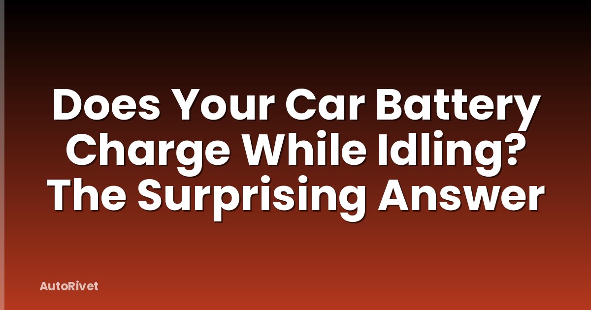 Does Your Car Battery Charge While Idling? The Surprising Answer