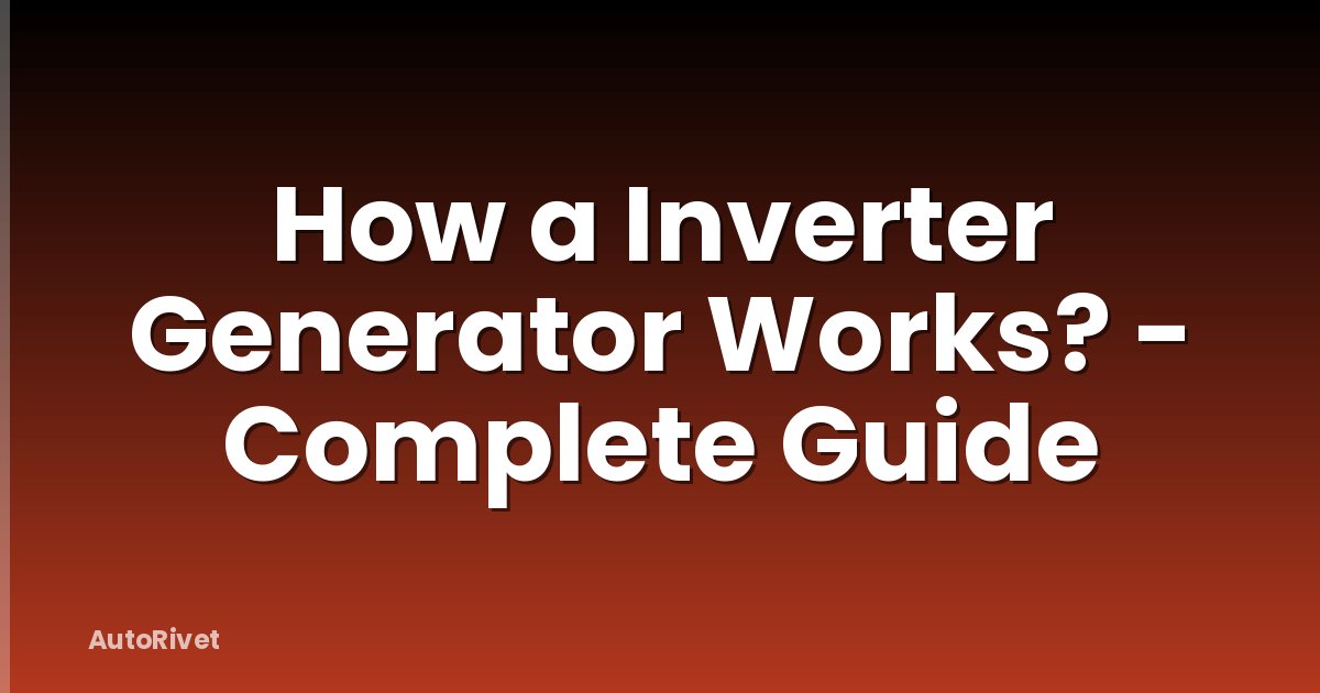 How a Inverter Generator Works? - Complete Guide