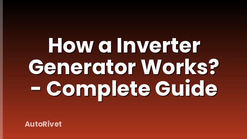 How a Inverter Generator Works? - Complete Guide
