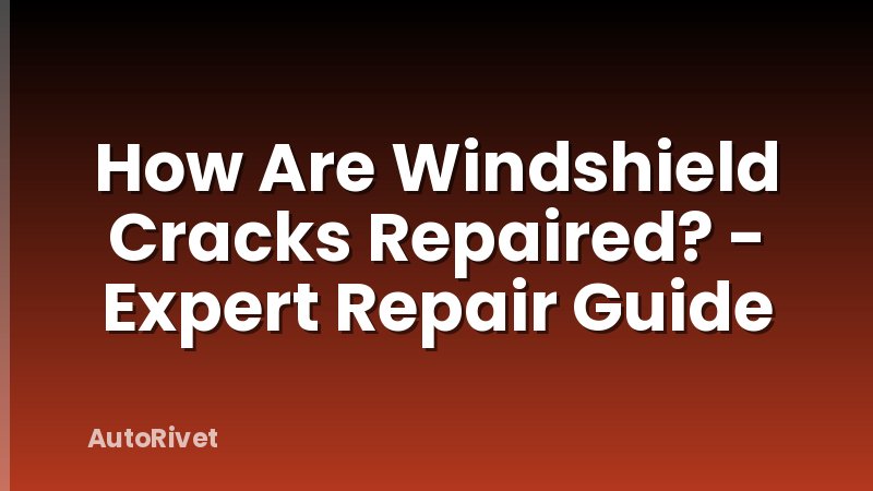 How Are Windshield Cracks Repaired? - Expert Repair Guide