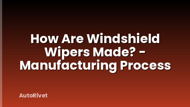 How Are Windshield Wipers Made? - Manufacturing Process