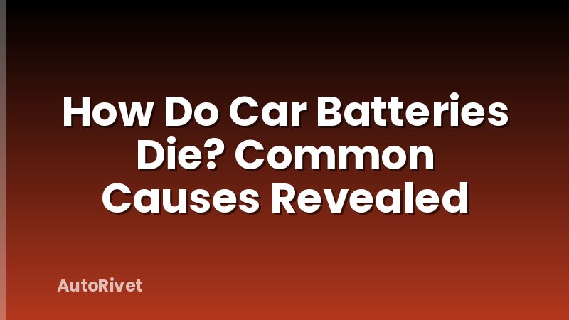 How Do Car Batteries Die? Common Causes Revealed