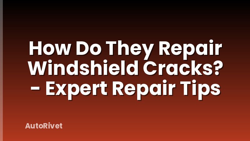 How Do They Repair Windshield Cracks? - Expert Repair Tips