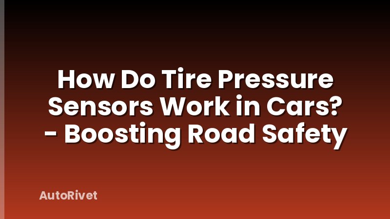 How Do Tire Pressure Sensors Work in Cars? - Boosting Road Safety