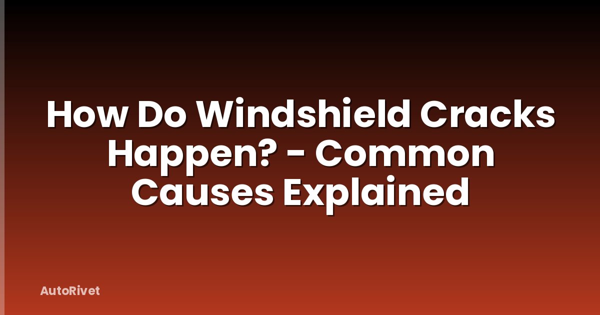 How Do Windshield Cracks Happen? - Common Causes Explained