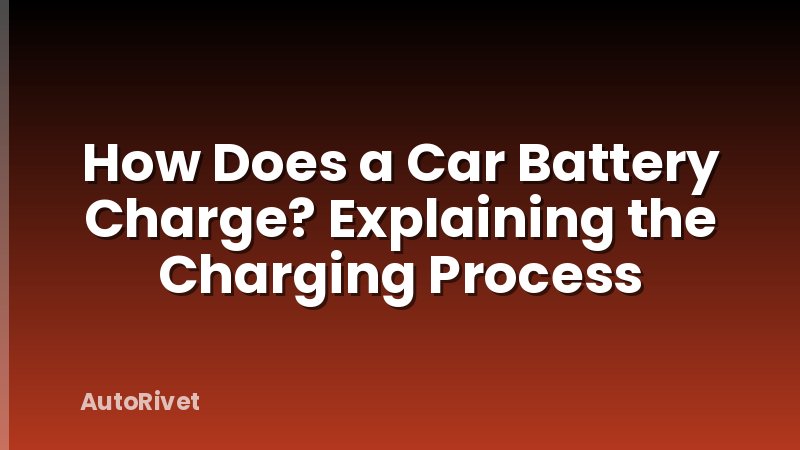 How Does a Car Battery Charge? Explaining the Charging Process