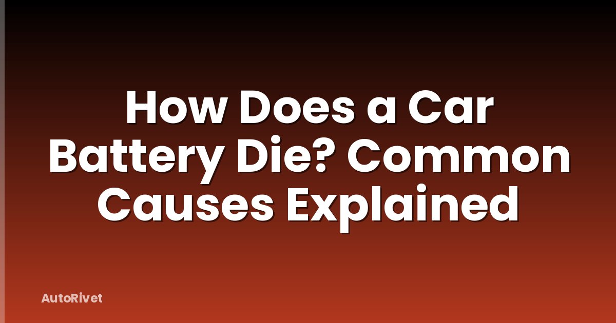 How Does a Car Battery Die? Common Causes Explained