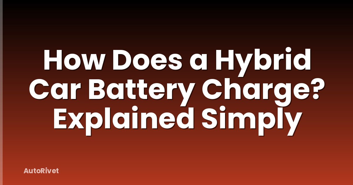 How Does a Hybrid Car Battery Charge? Explained Simply