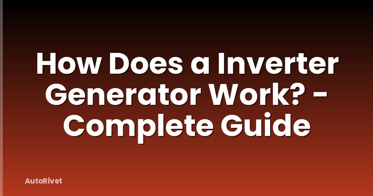 How Does a Inverter Generator Work? - Complete Guide