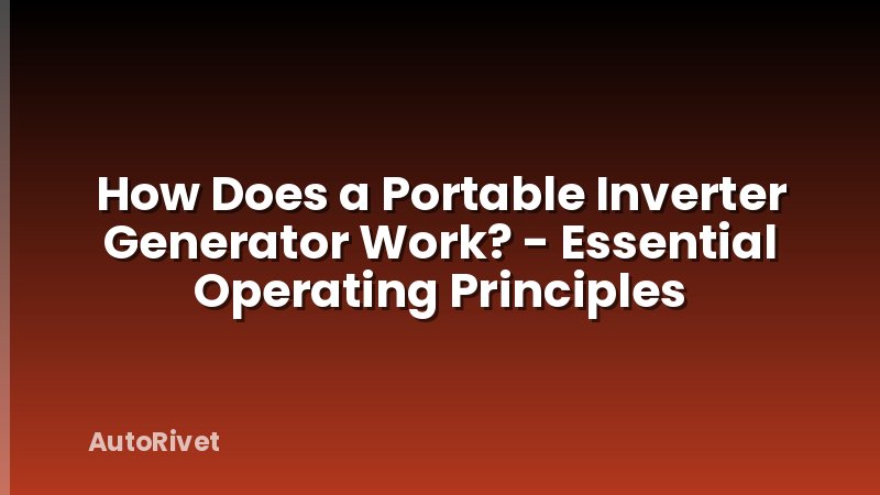 How Does a Portable Inverter Generator Work? - Essential Operating Principles