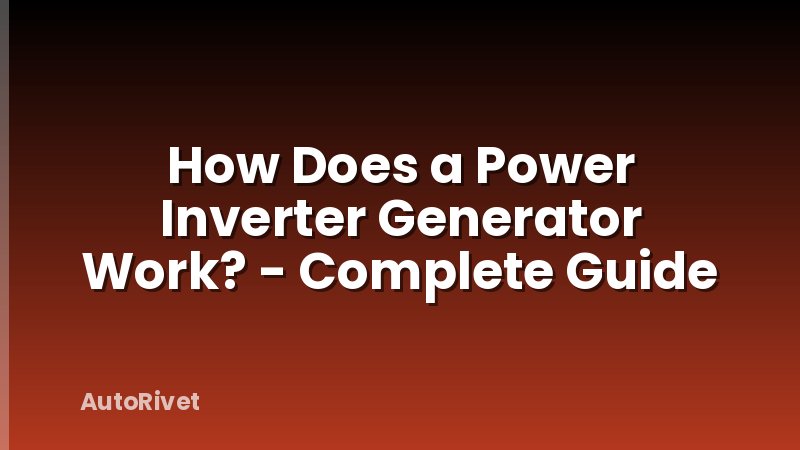 How Does a Power Inverter Generator Work? - Complete Guide