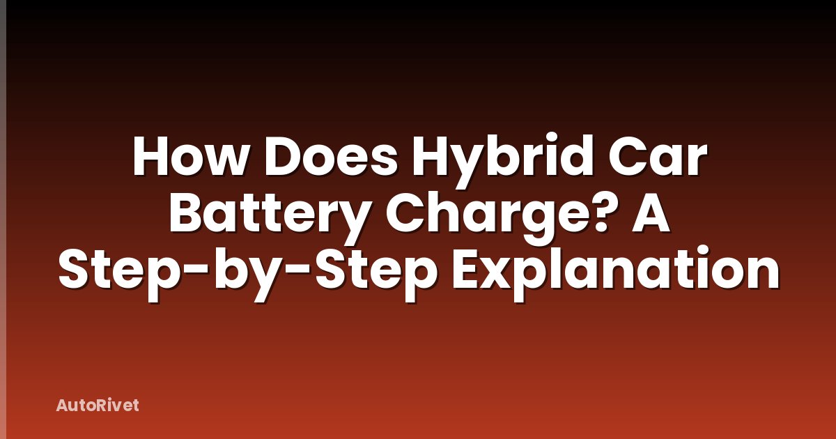 How Does Hybrid Car Battery Charge? A Step-by-Step Explanation