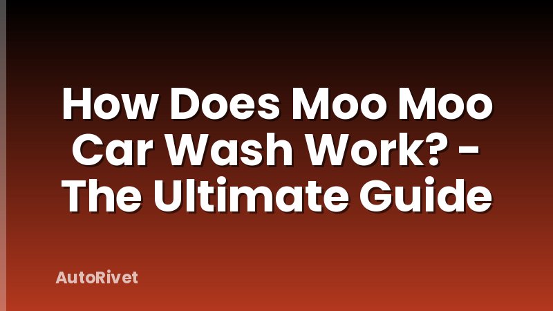 How Does Moo Moo Car Wash Work? - The Ultimate Guide