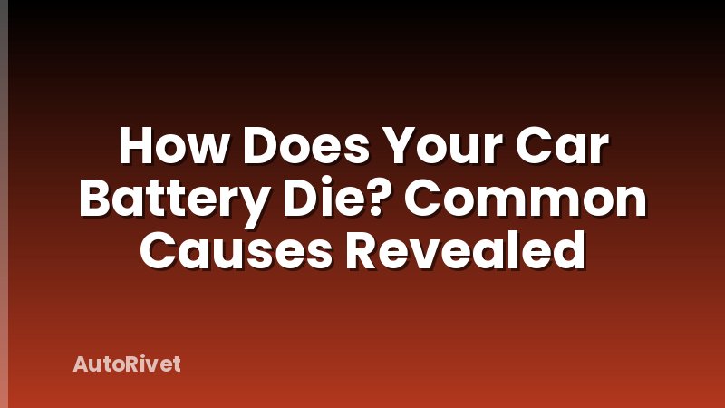 How Does Your Car Battery Die? Common Causes Revealed