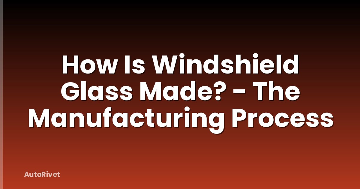 How Is Windshield Glass Made? - The Manufacturing Process