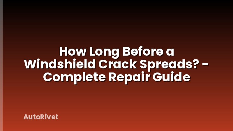 How Long Before a Windshield Crack Spreads? - Complete Repair Guide