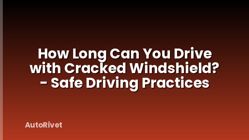 How Long Can You Drive with Cracked Windshield? - Safe Driving Practices
