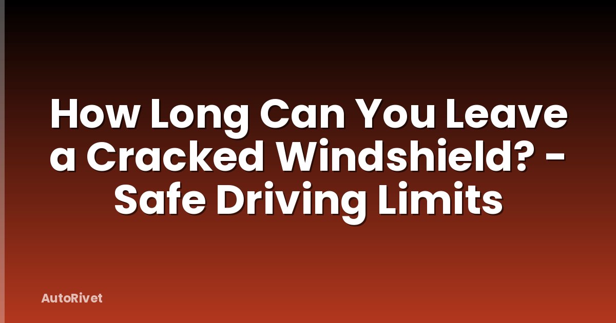 How Long Can You Leave a Cracked Windshield? - Safe Driving Limits