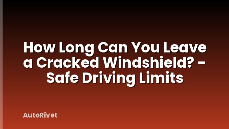 How Long Can You Leave a Cracked Windshield? - Safe Driving Limits