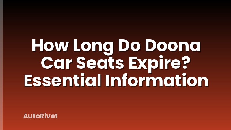How Long Do Doona Car Seats Expire? Essential Information