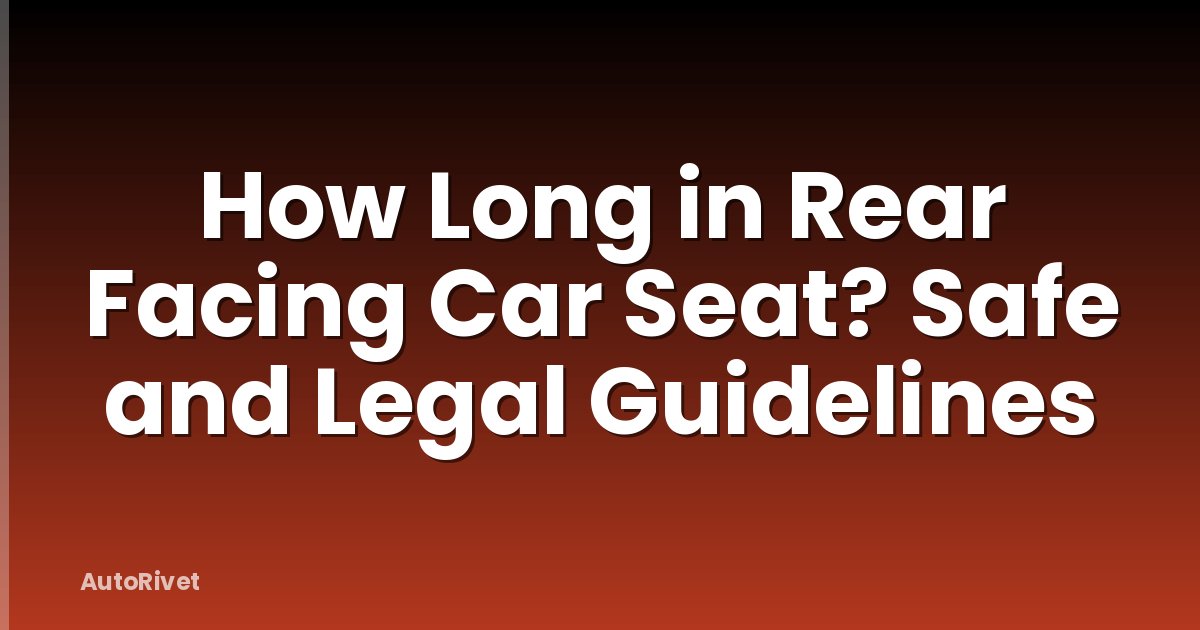 How Long in Rear Facing Car Seat? Safe and Legal Guidelines