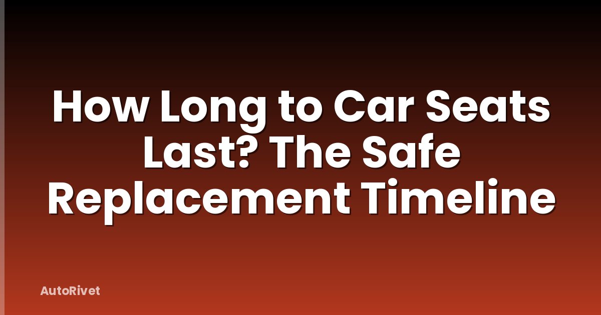 How Long to Car Seats Last? The Safe Replacement Timeline