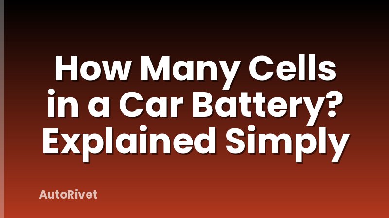 How Many Cells in a Car Battery? Explained Simply