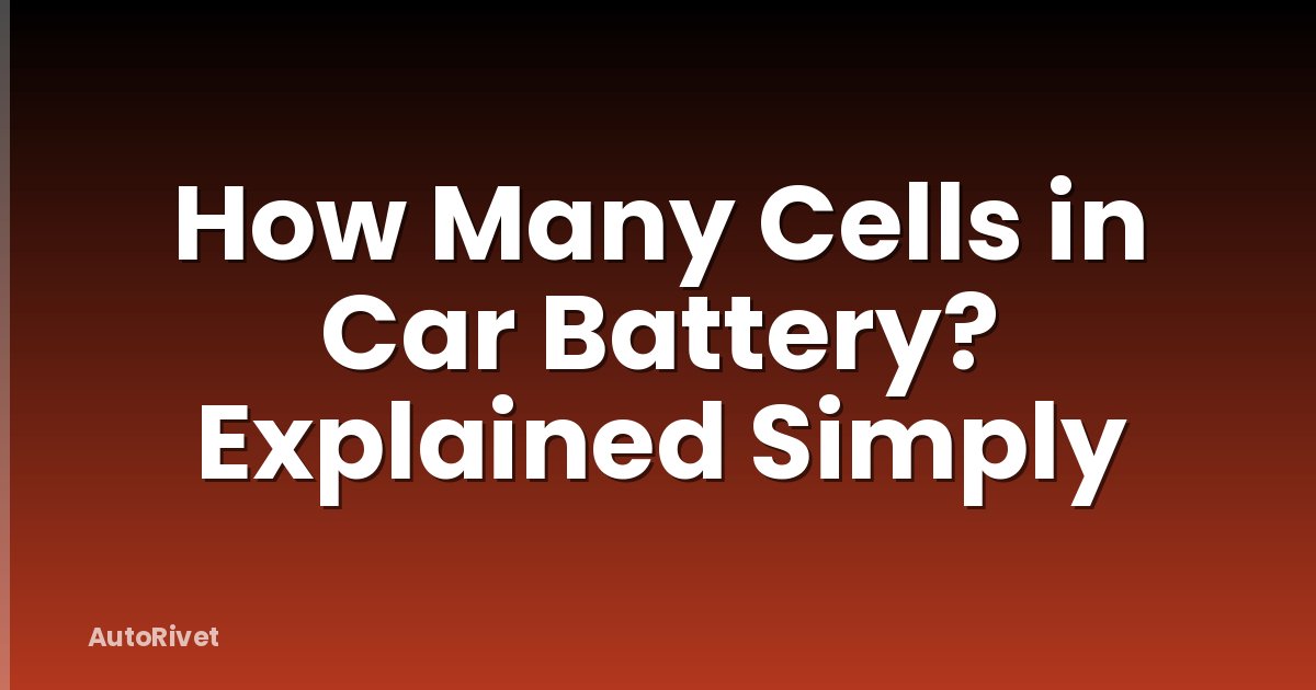 How Many Cells in Car Battery? Explained Simply