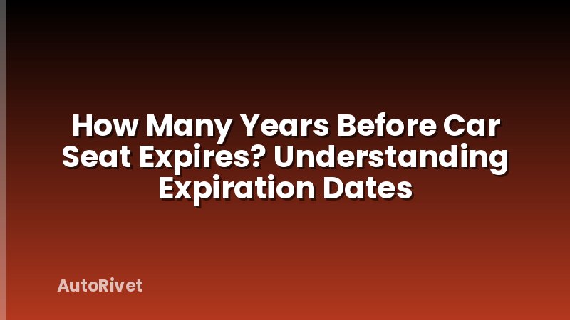 How Many Years Before Car Seat Expires? Understanding Expiration Dates