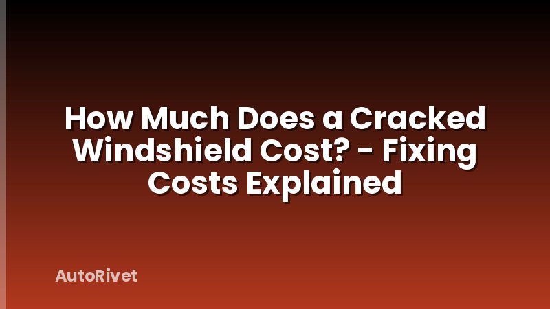 How Much Does a Cracked Windshield Cost? - Fixing Costs Explained