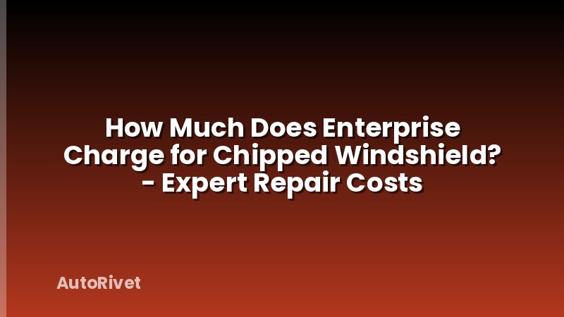 How Much Does Enterprise Charge for Chipped Windshield? - Expert Repair Costs