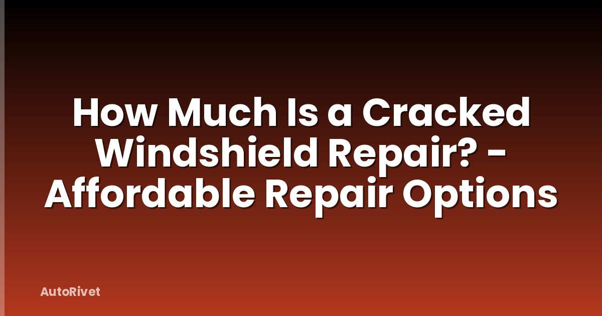 How Much Is a Cracked Windshield Repair? - Affordable Repair Options
