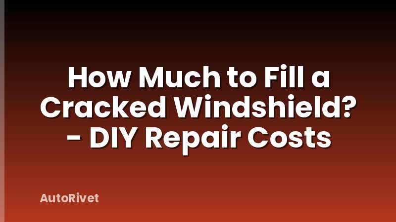 How Much to Fill a Cracked Windshield? - DIY Repair Costs