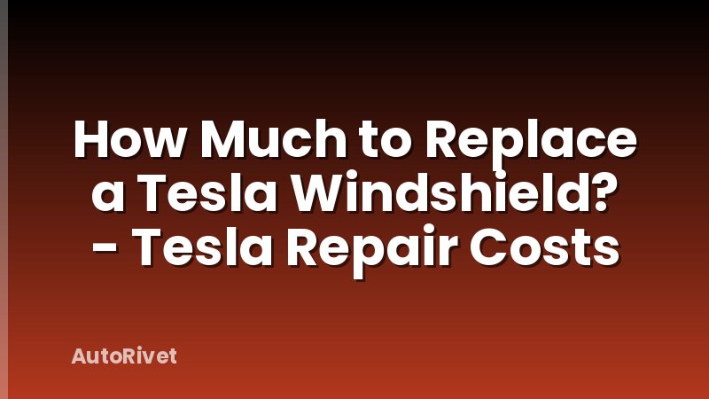How Much to Replace a Tesla Windshield? - Tesla Repair Costs