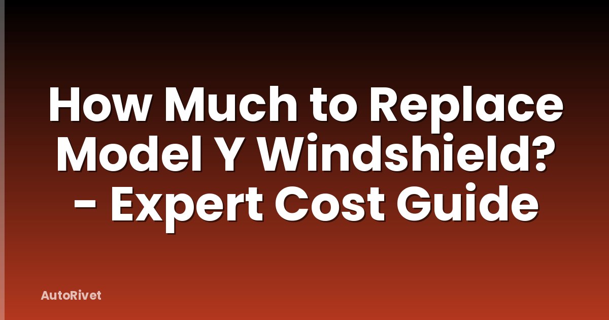 How Much to Replace Model Y Windshield? - Expert Cost Guide