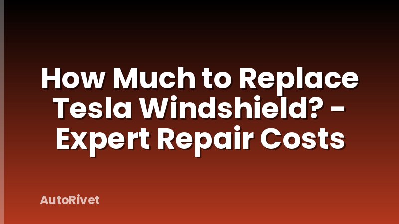 How Much to Replace Tesla Windshield? - Expert Repair Costs
