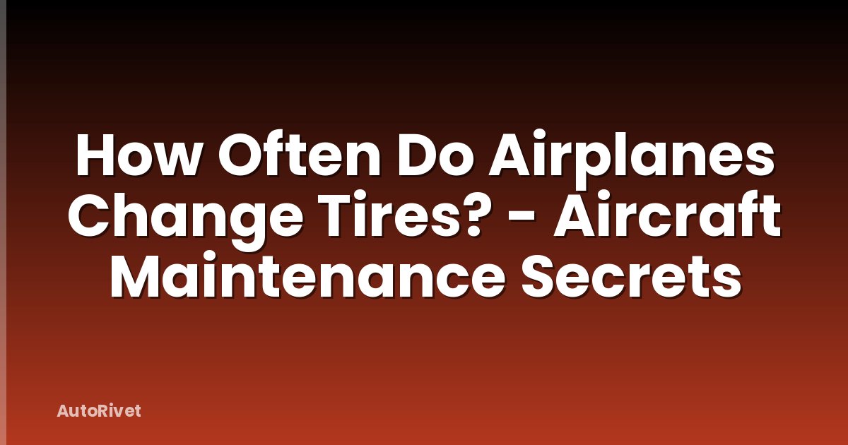 How Often Do Airplanes Change Tires? - Aircraft Maintenance Secrets