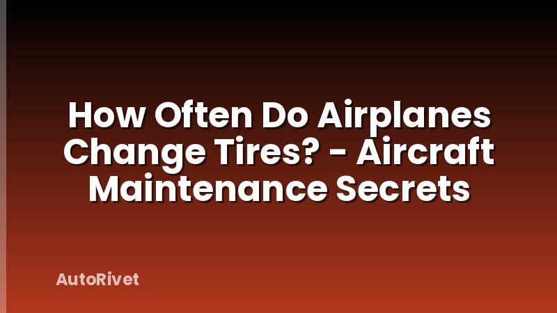 How Often Do Airplanes Change Tires? - Aircraft Maintenance Secrets