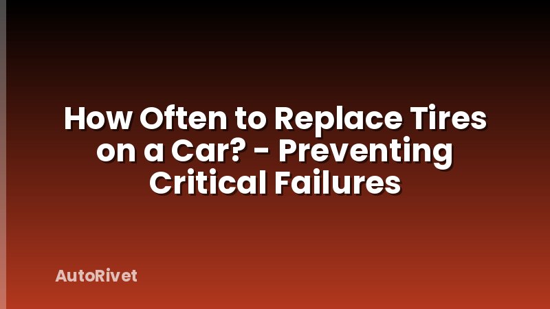 How Often to Replace Tires on a Car? - Preventing Critical Failures