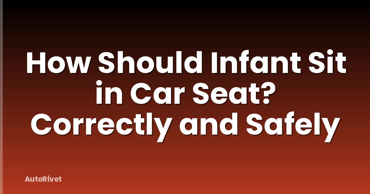 How Should Infant Sit in Car Seat? Correctly and Safely